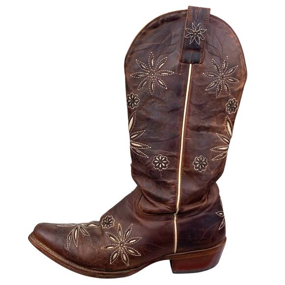 Shyanne Women’s Daisy Mae Brown leather Cowgirl Boot Size US 6.5 B - Picture 3 of 11